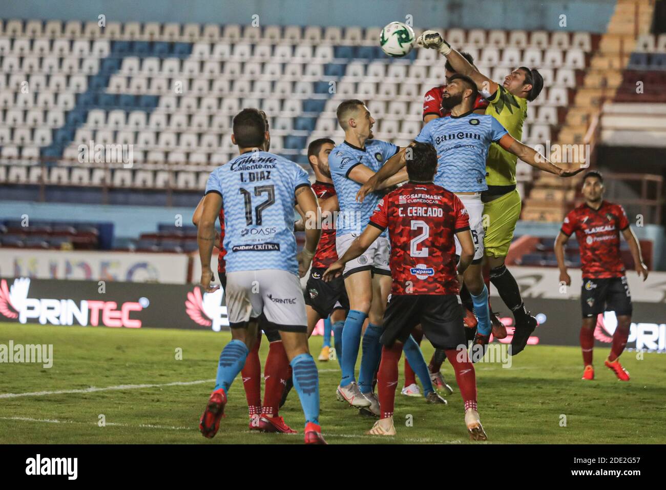 Cancun, Mexico. 26th Nov, 2020. CANCUN, MEXICO - NOVEMBER 26: Octavio Paz  of Cancun FC in action during the match of Guard1anes 2020 Reclassification  Tournament between Cancun FC and Tlaxcala FC as
