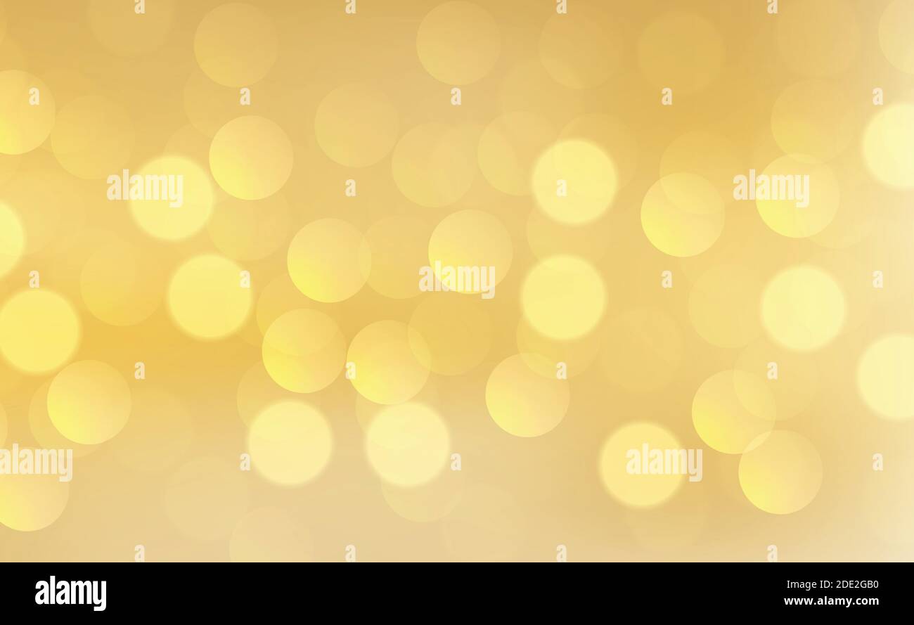 Yellow abstract blurred background with bokeh effect - illustration ...