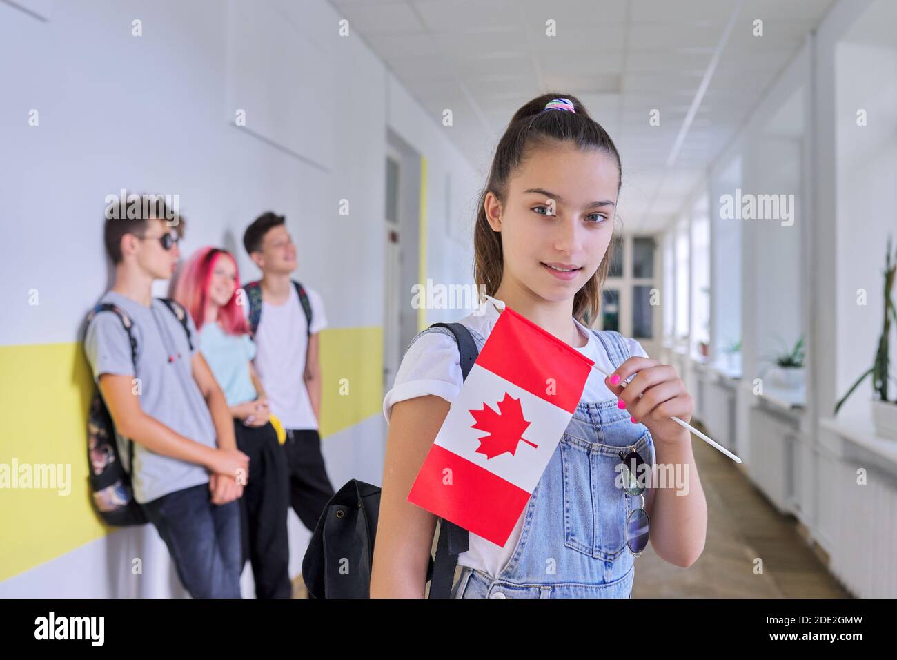 Happy canadian teen hi-res stock photography and images - Alamy