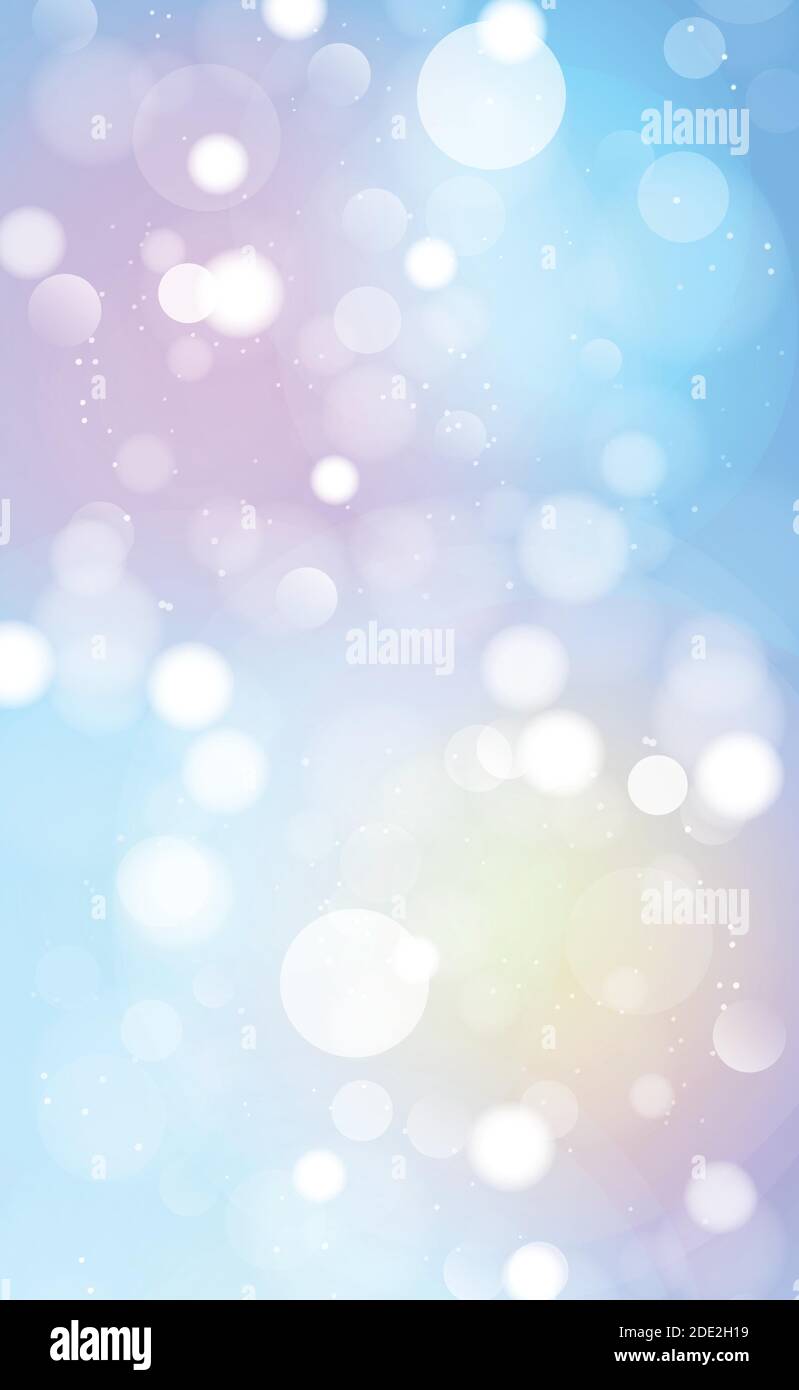 Abstract blue blurred background with bokeh effect - illustration Stock ...