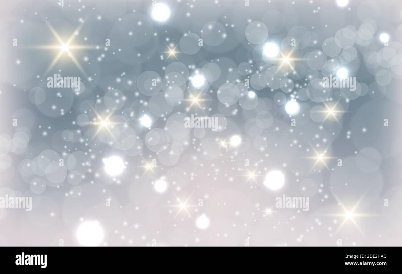 White abstract blurred background with bokeh effect - illustration ...