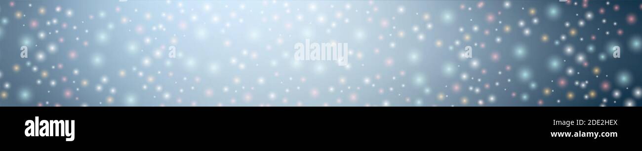 Abstract blue blurred background with bokeh effect - illustration Stock ...