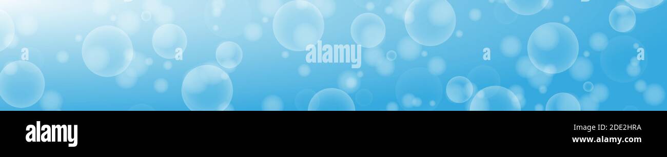 Abstract blue blurred background with bokeh effect - illustration Stock ...