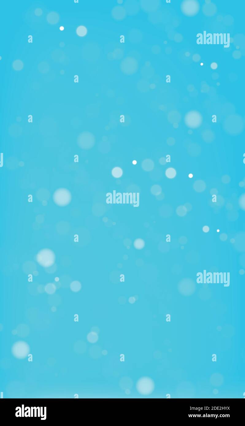 Abstract blue blurred background with bokeh effect - illustration Stock ...