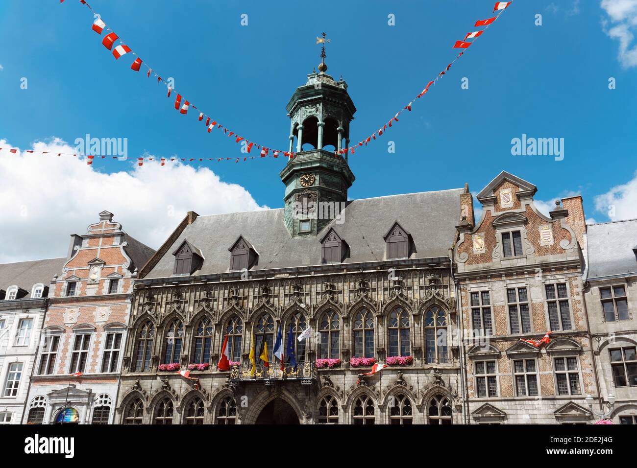 Town Hall, Mons, Belgium Stock Photo