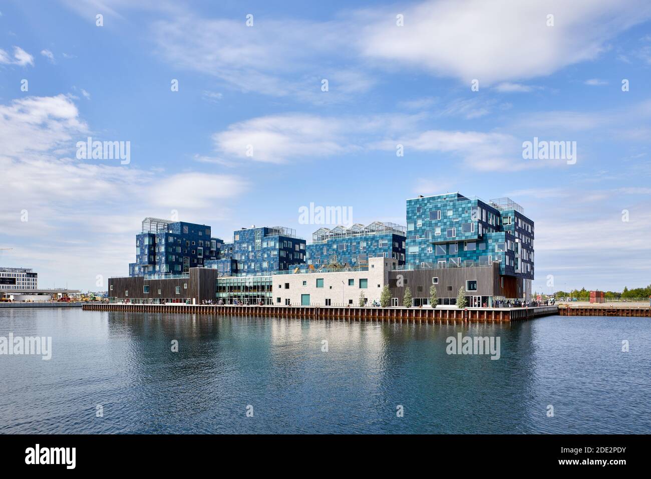 Copenhagen International School (CIS), designed by C.F. Møller Architects (2017); Levantkaj, Copenhagen, Denmark Stock Photo