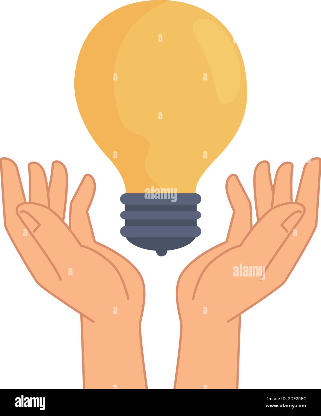 Hands button lift Stock Vector Images - Alamy