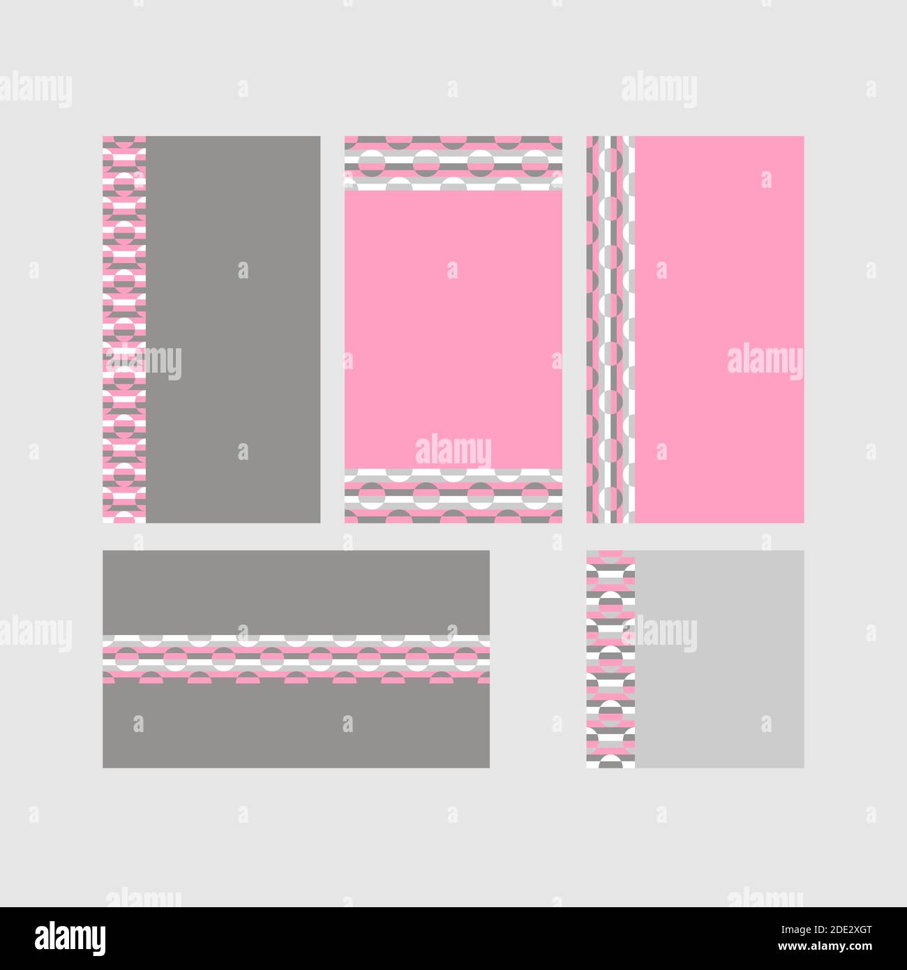 Modern decorative vector frames. Editable design templates for web ...