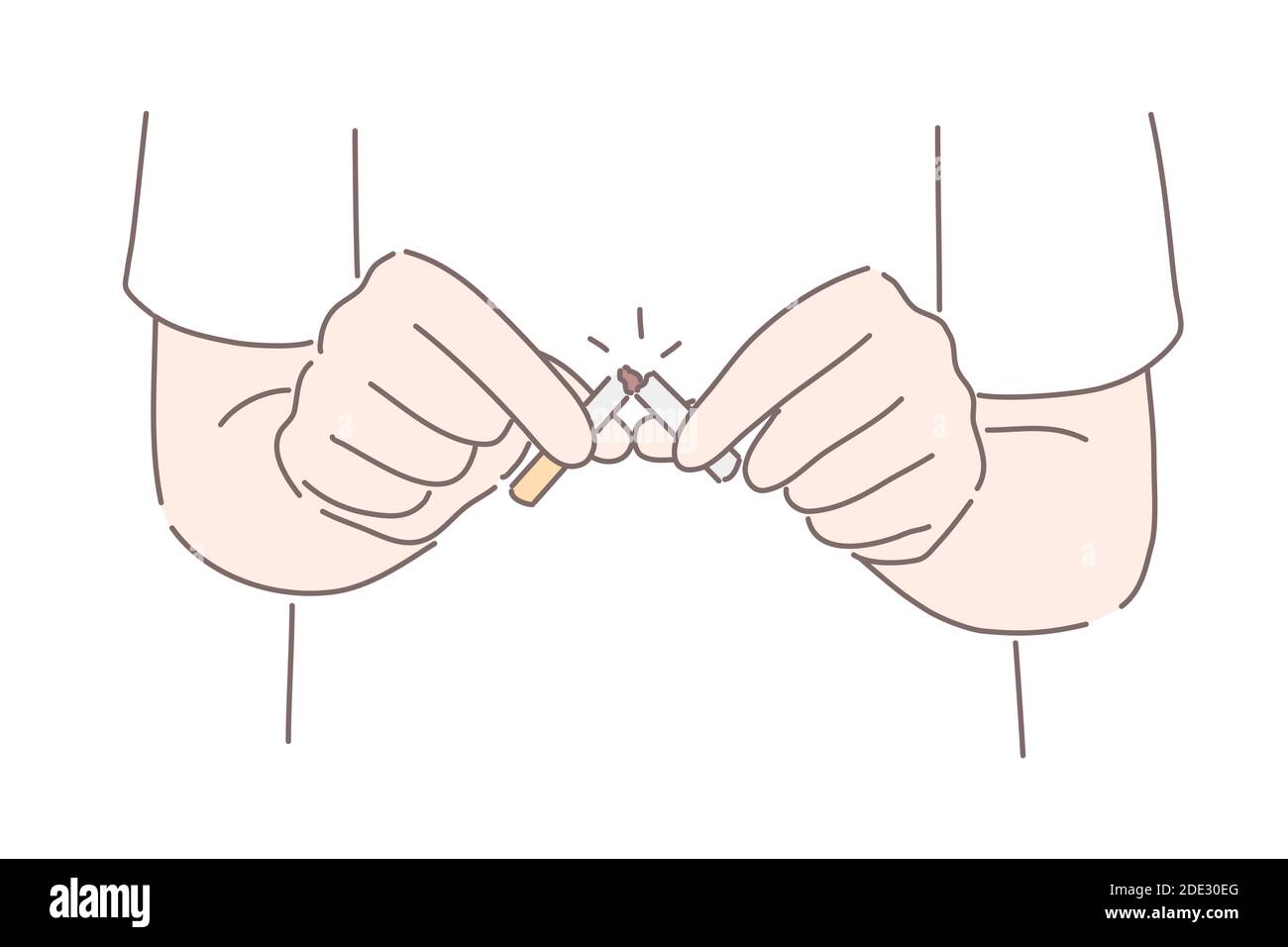 Stop smoking concept Stock Vector