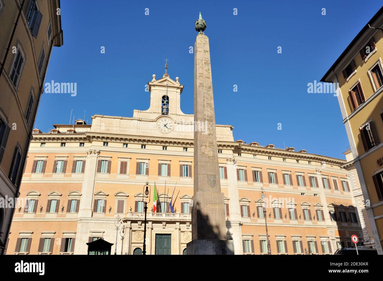 italy, rome, piazza di montecitorio, italian parliament Stock Photo