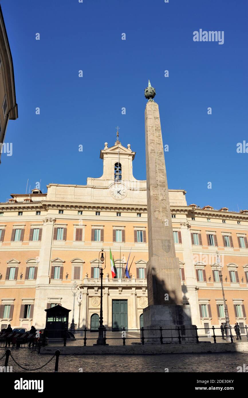Italy, Rome, Palazzo di Montecitorio, italian parliament, chamber of deputies Stock Photo