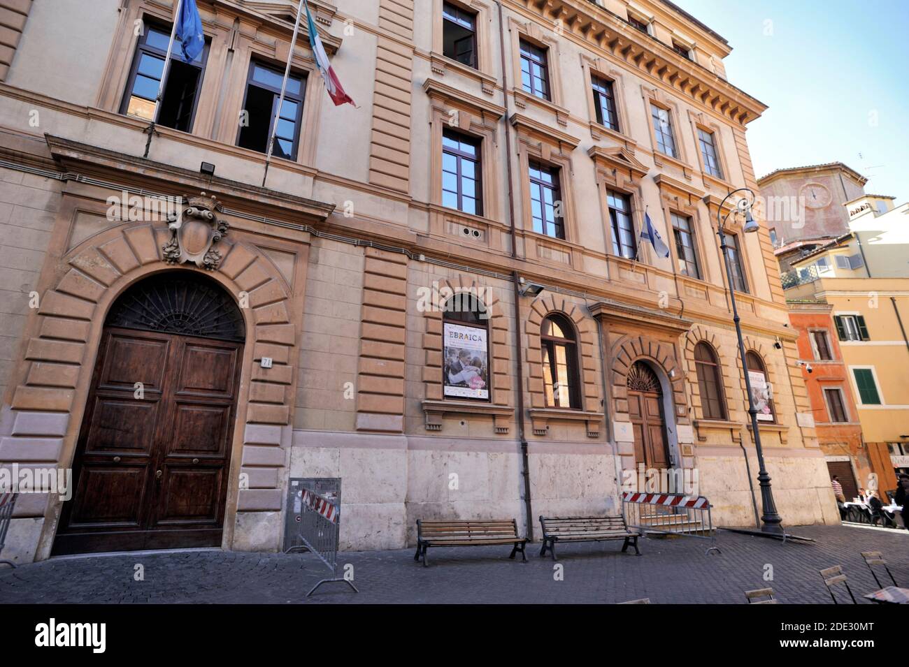 palazzo della cultura, via del portico d'ottavia, jewish ghetto, rome, italy Stock Photo