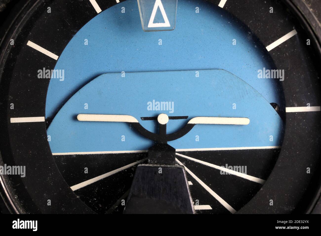 analogue attitude indicator showing straight climb Stock Photo Alamy
