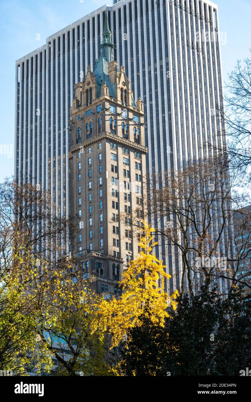Sherry-Netherland Hotel  and The General Motors Building on Fifth Avenue, NYC Stock Photo