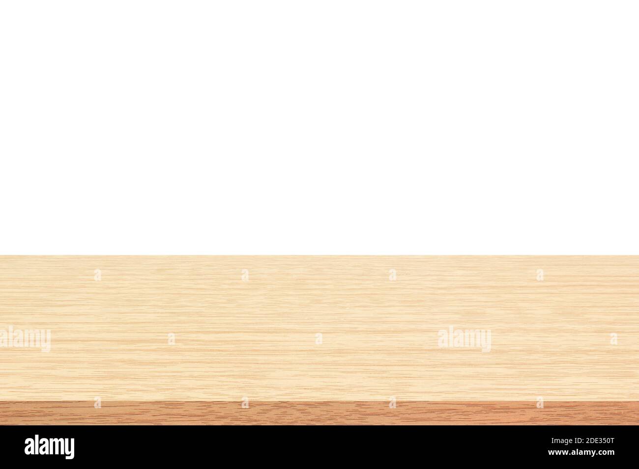 wood table isolate on white background. Stock Photo