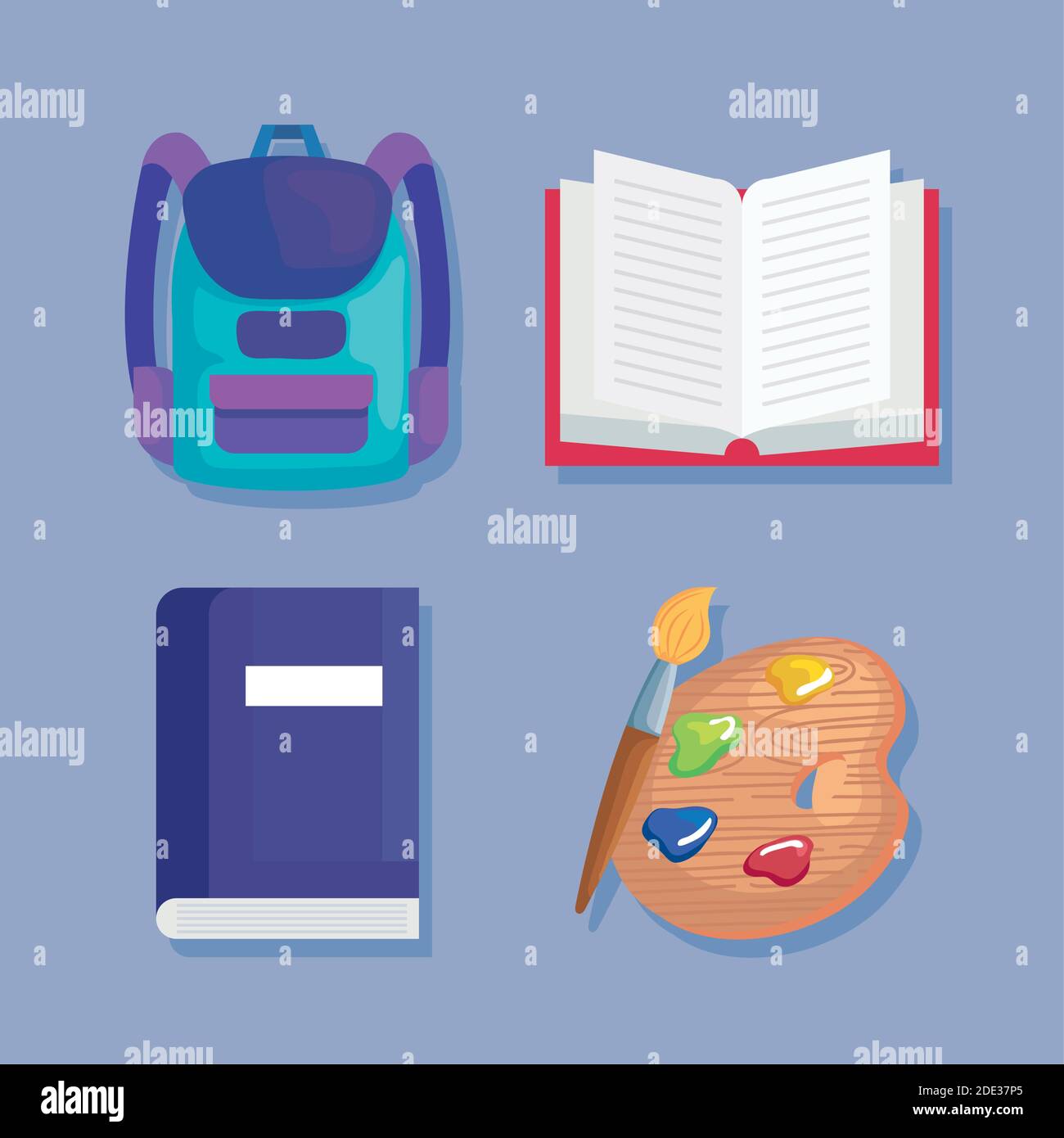 Back to school icon set vector design Stock Vector Image & Art - Alamy