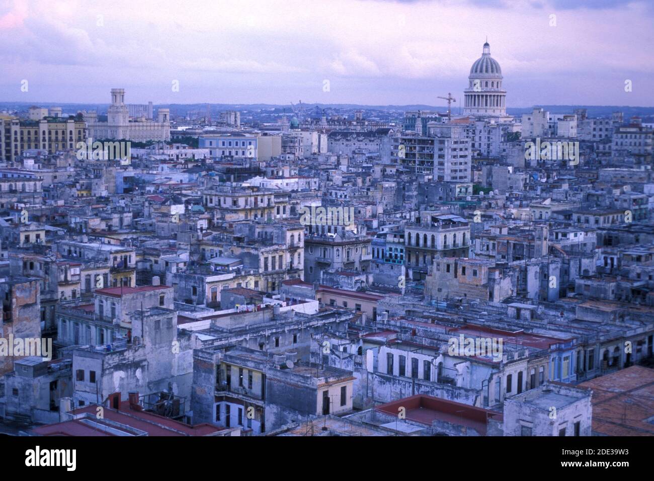 the old town of the city of Havana on Cuba in the caribbean sea. Cuba ...