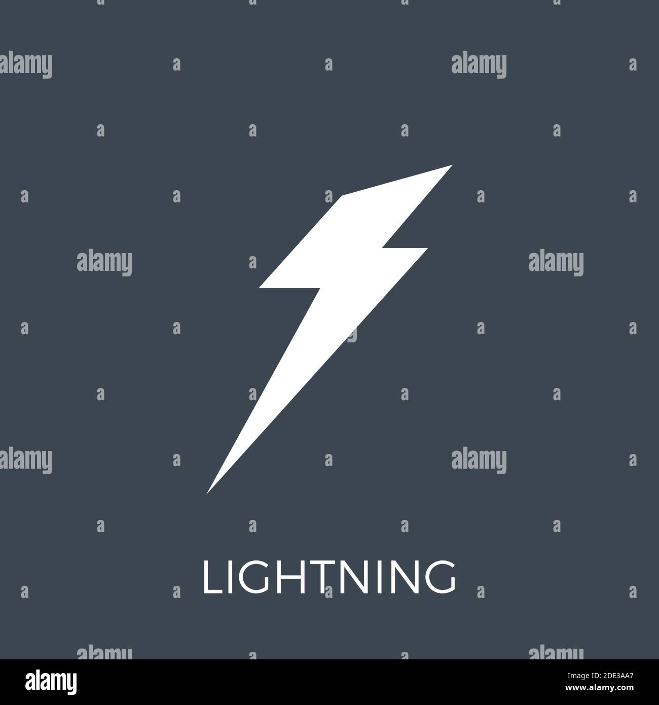 Lightning Vector Icon Stock Vector Image & Art - Alamy