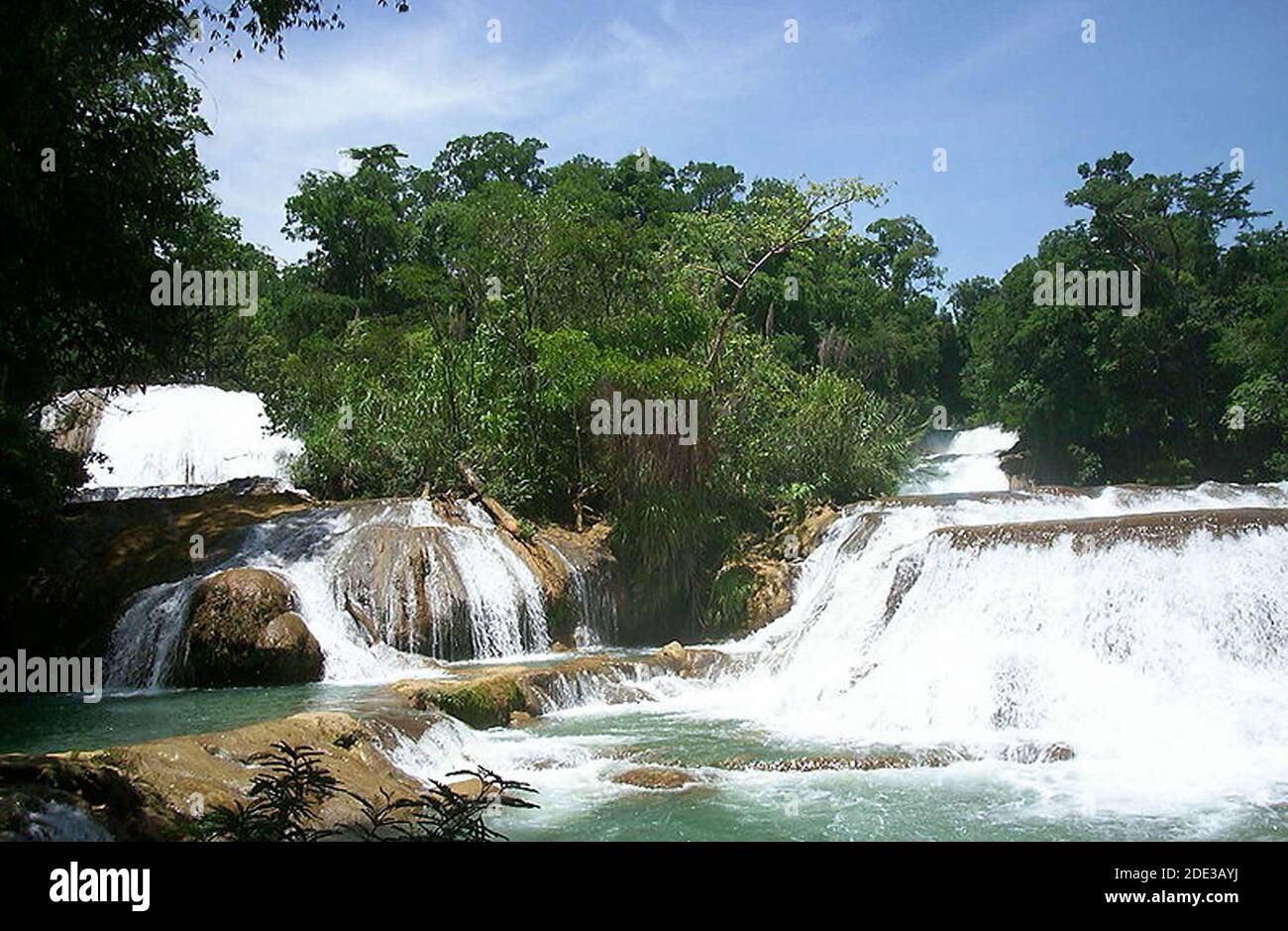 Mexique, rivière et chutes de Agua Azul Stock Photo Alamy