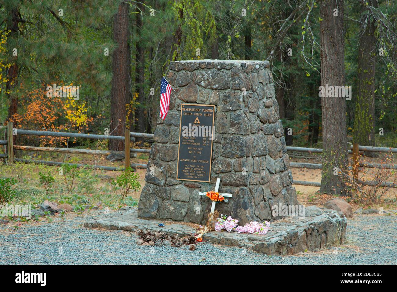 Mitchell Monument, Mitchell Monument Historic Site, Fremont National Forest, Oregon Stock Photo