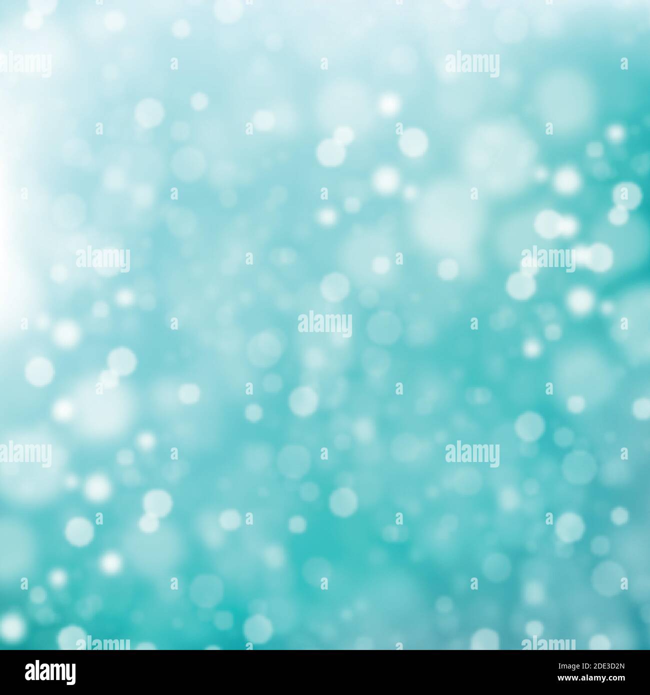 White blurred bokeh on blue background - Vector illustration Stock ...