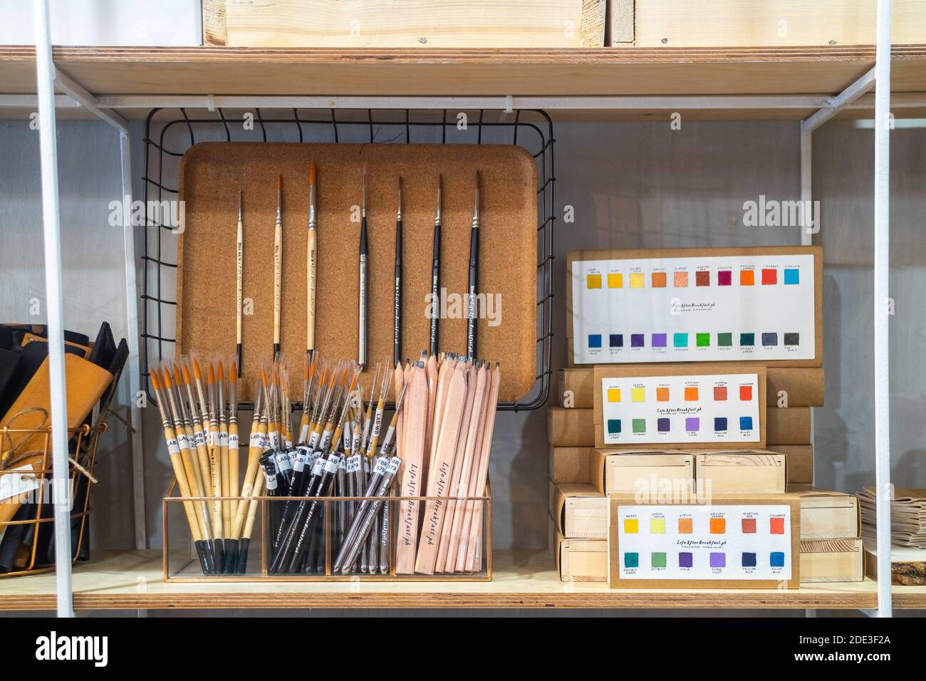 Art supplies at an art store in Quezon City, Philippines Stock Photo