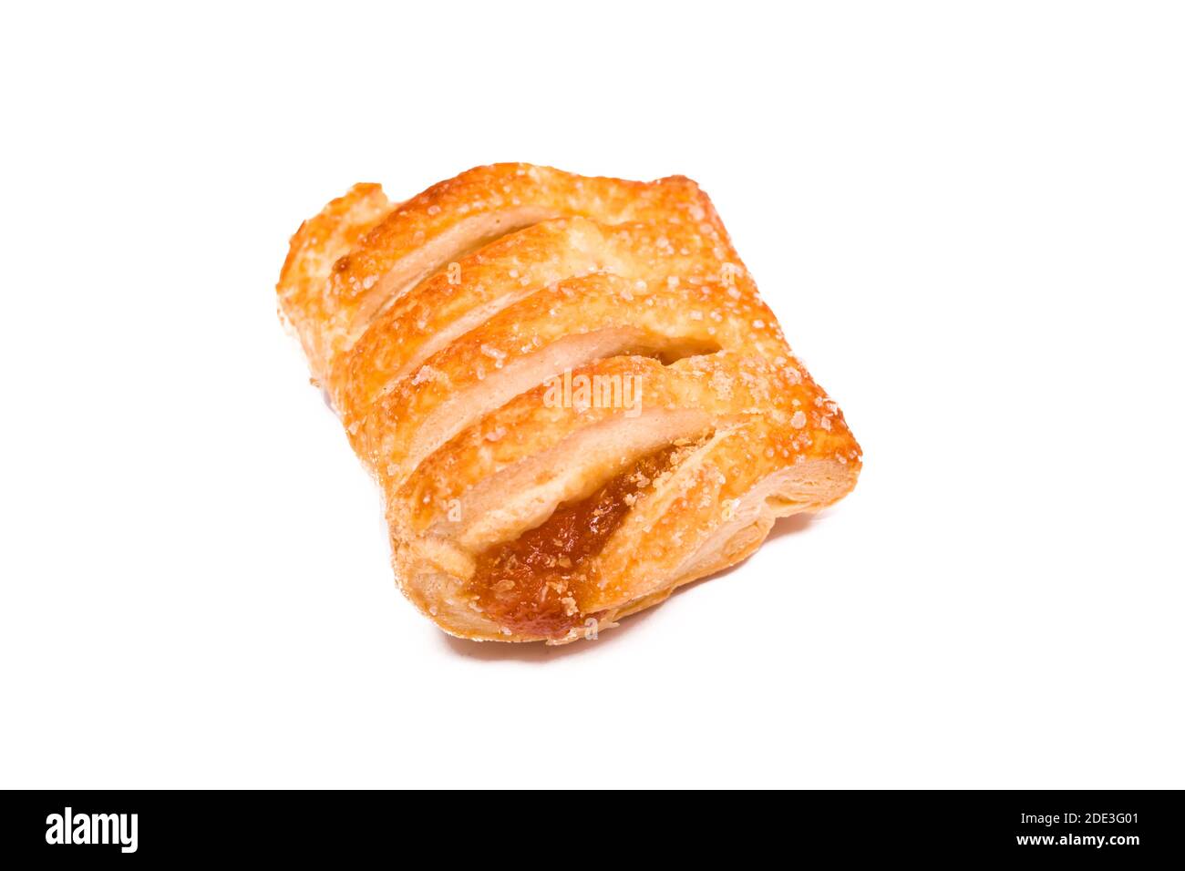 Puff pastry isolated on a white background Stock Photo - Alamy
