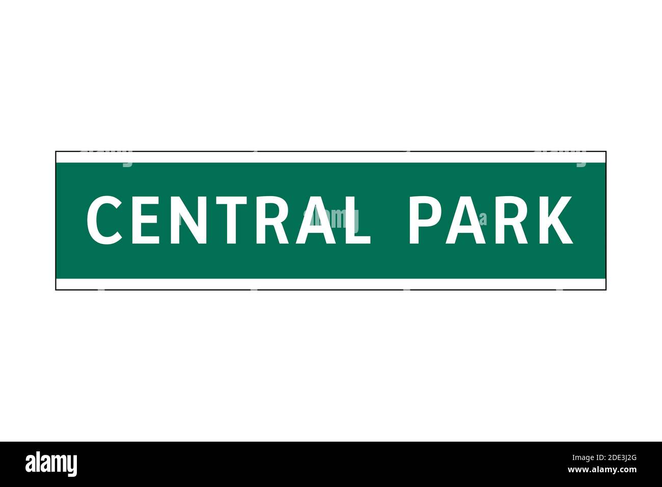 Central Park sign in New York city Stock Photo Alamy