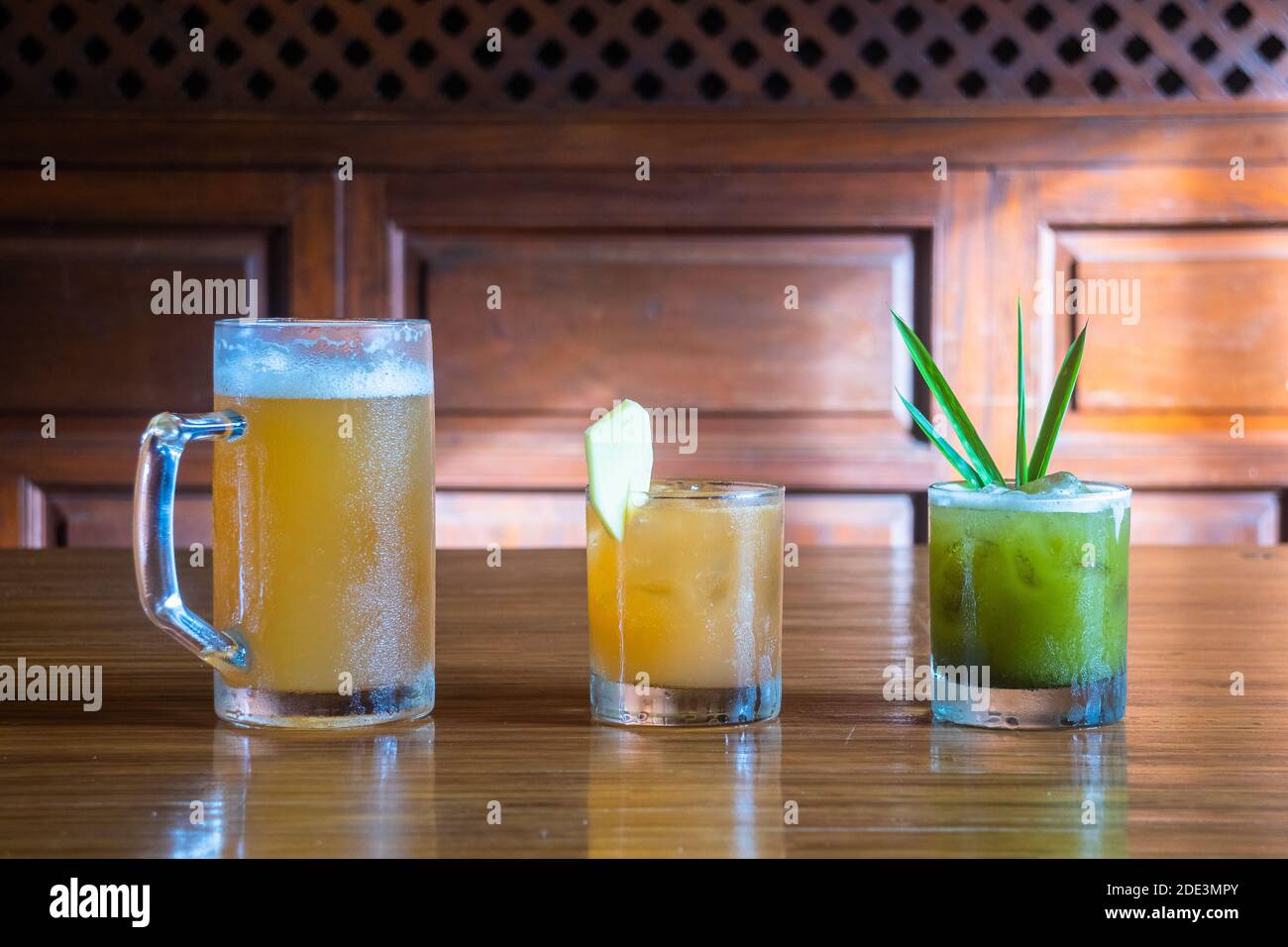 Cocktail drinks at Batala Bar in Intramuros, Manila, Philippines Stock