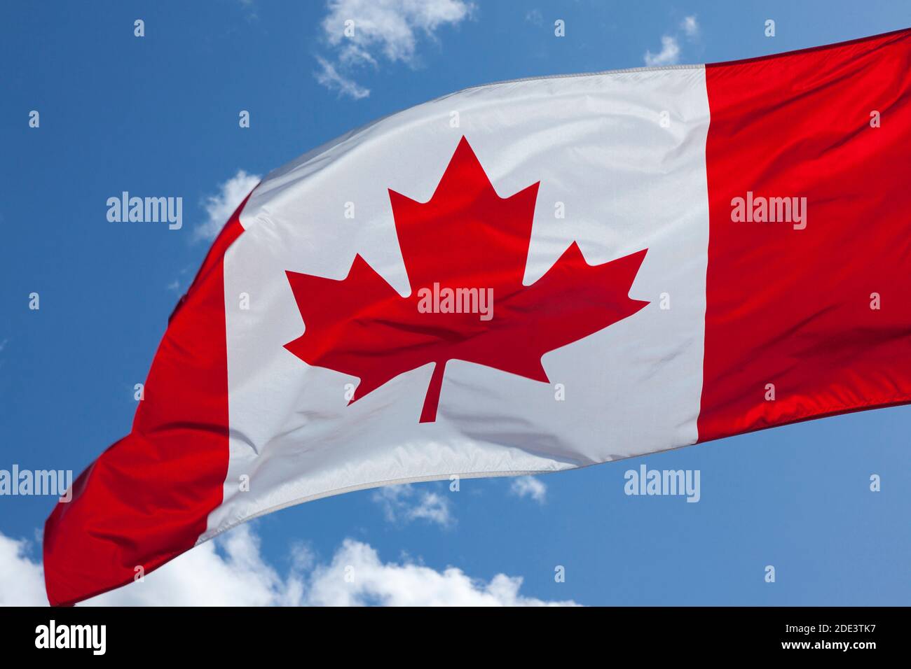 Canadian Flag, Ottawa, Ontario, Canada Stock Photo