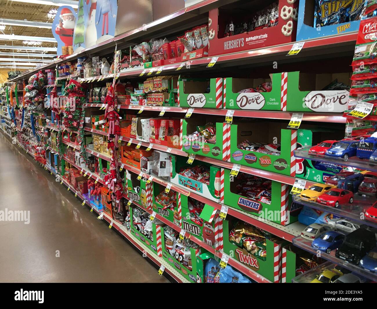 Augusta, Ga USA 11 25 20 Kroger grocery store interior holiday candy aisle Stock Photo Alamy
