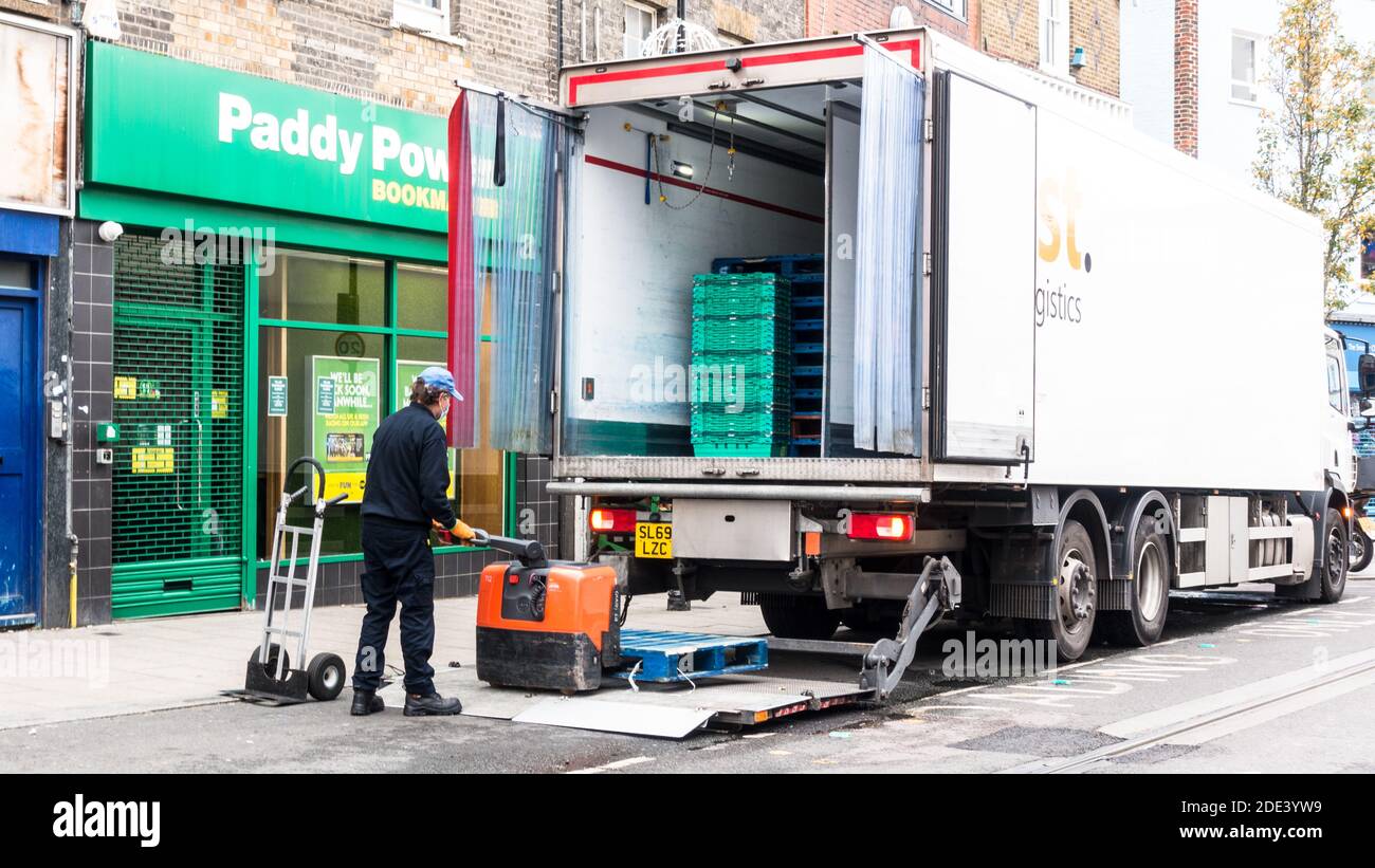 Loading Unloading Of Goods High Resolution Stock Photography and Images ... image.