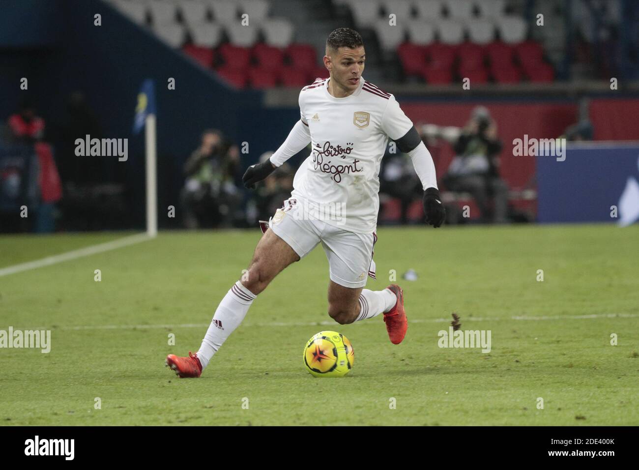 Hate BEN ARFA (Girondins de Bordeaux) during the French championship Ligue 1 football match between Paris Saint-Germain and Girondins de Bordeaux on November 28, 2020 at Parc des Princes stadium in Paris, France - Photo Stephane Allaman / DPPI / LM Stock Photo