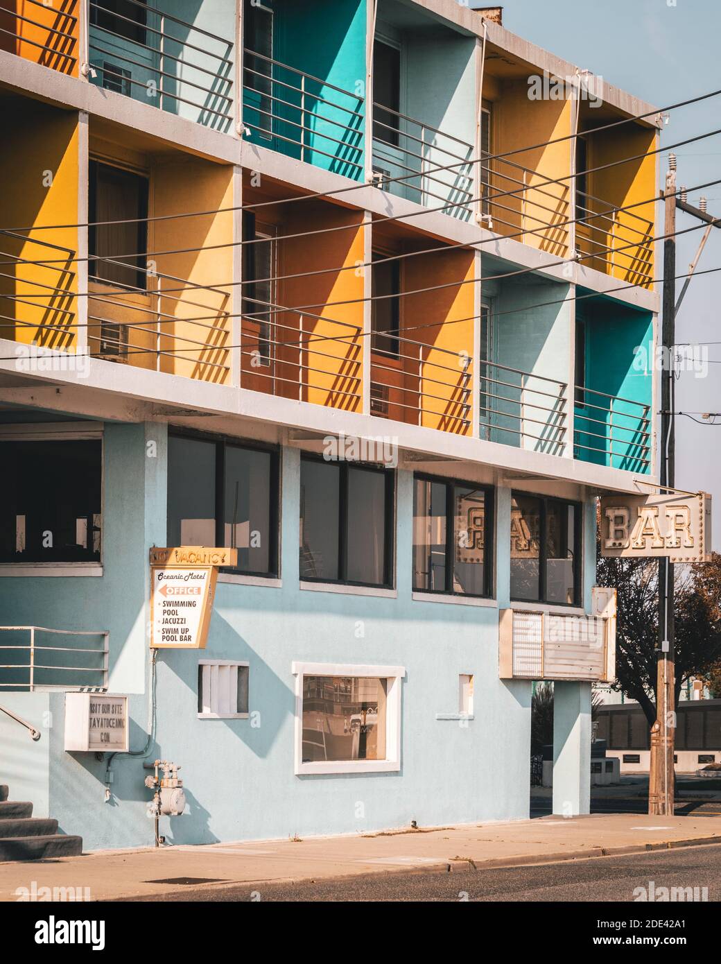 Colorful motel in Wildwood, New Jersey Stock Photo - Alamy