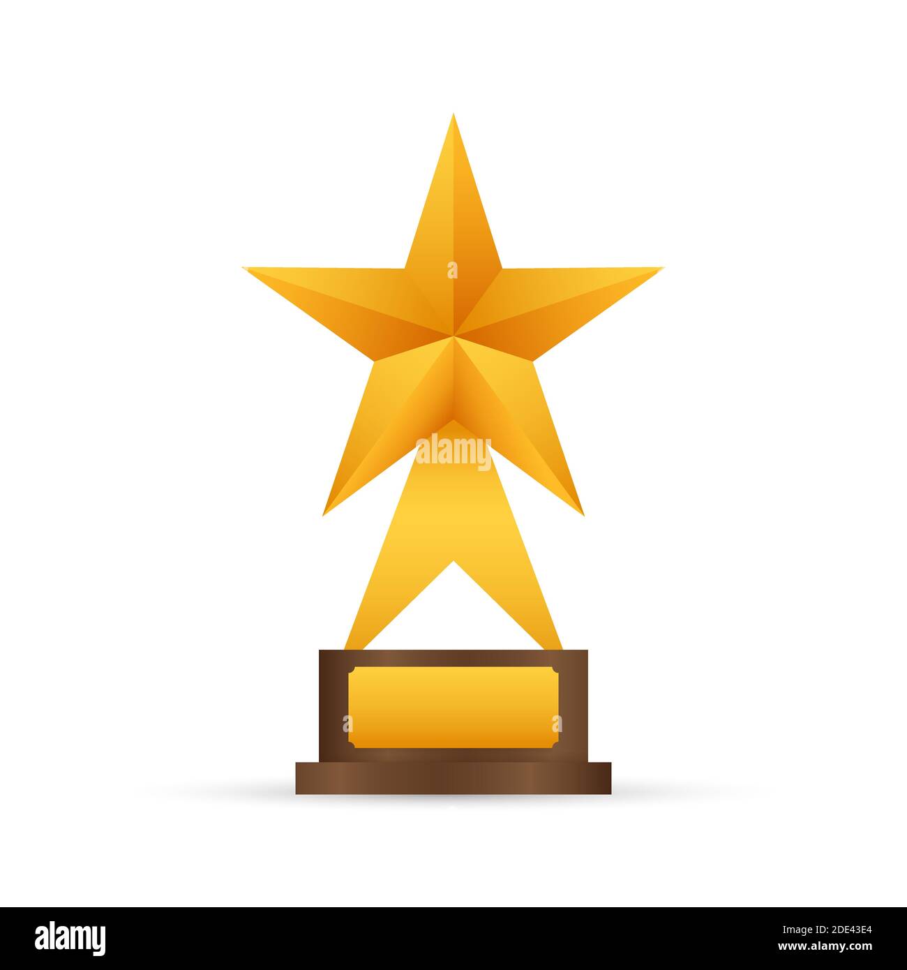 trophy star winner award on white background Stock Vector Image & Art ...