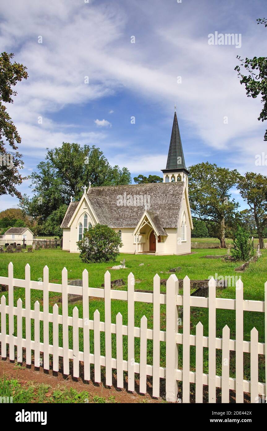 Henry Williams' Holy Trinity Church, Pakaraka, Northland Region, North Island, New Zealand Stock Photo