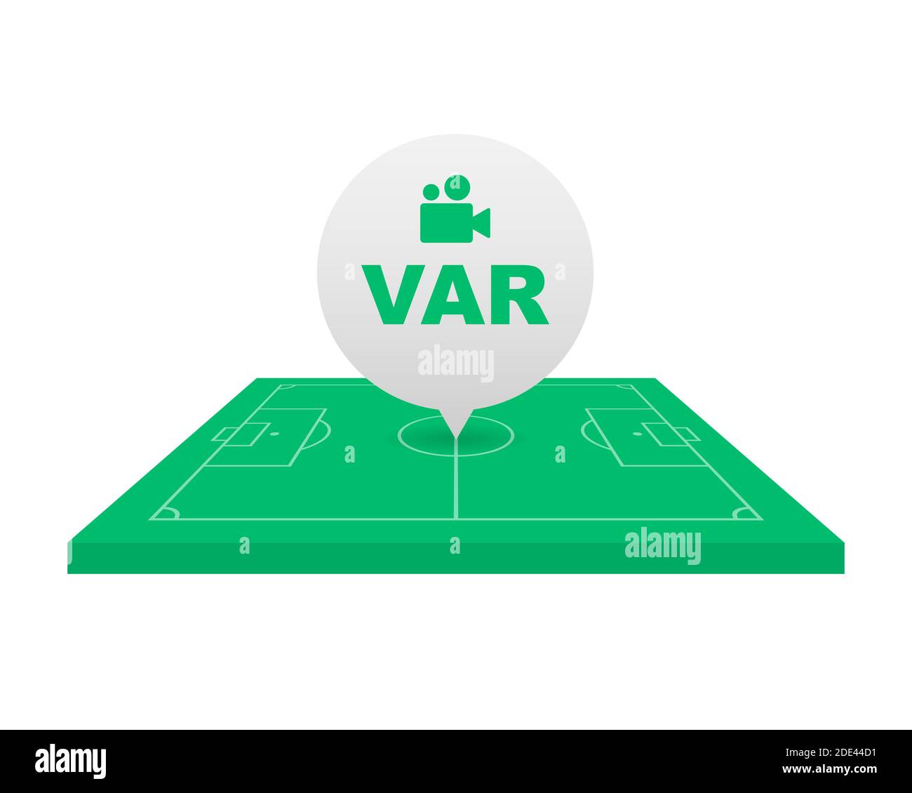 Soccer, football VAR System on the TV screen Stock Vector Image & Art