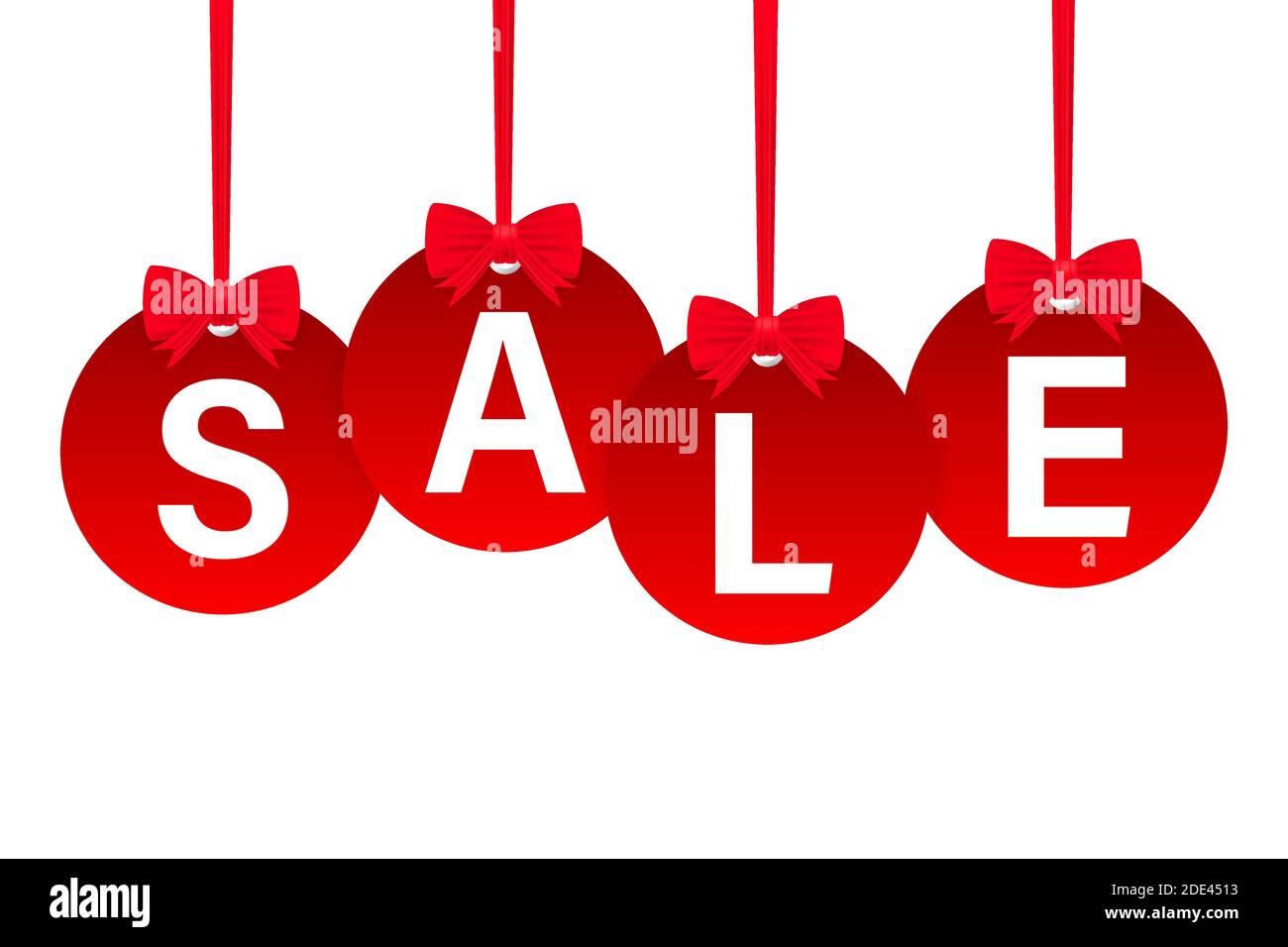 Sale Tag Rund Set Of Four Red Rounded Hangtags Sale. Vector stock illustration Stock ...