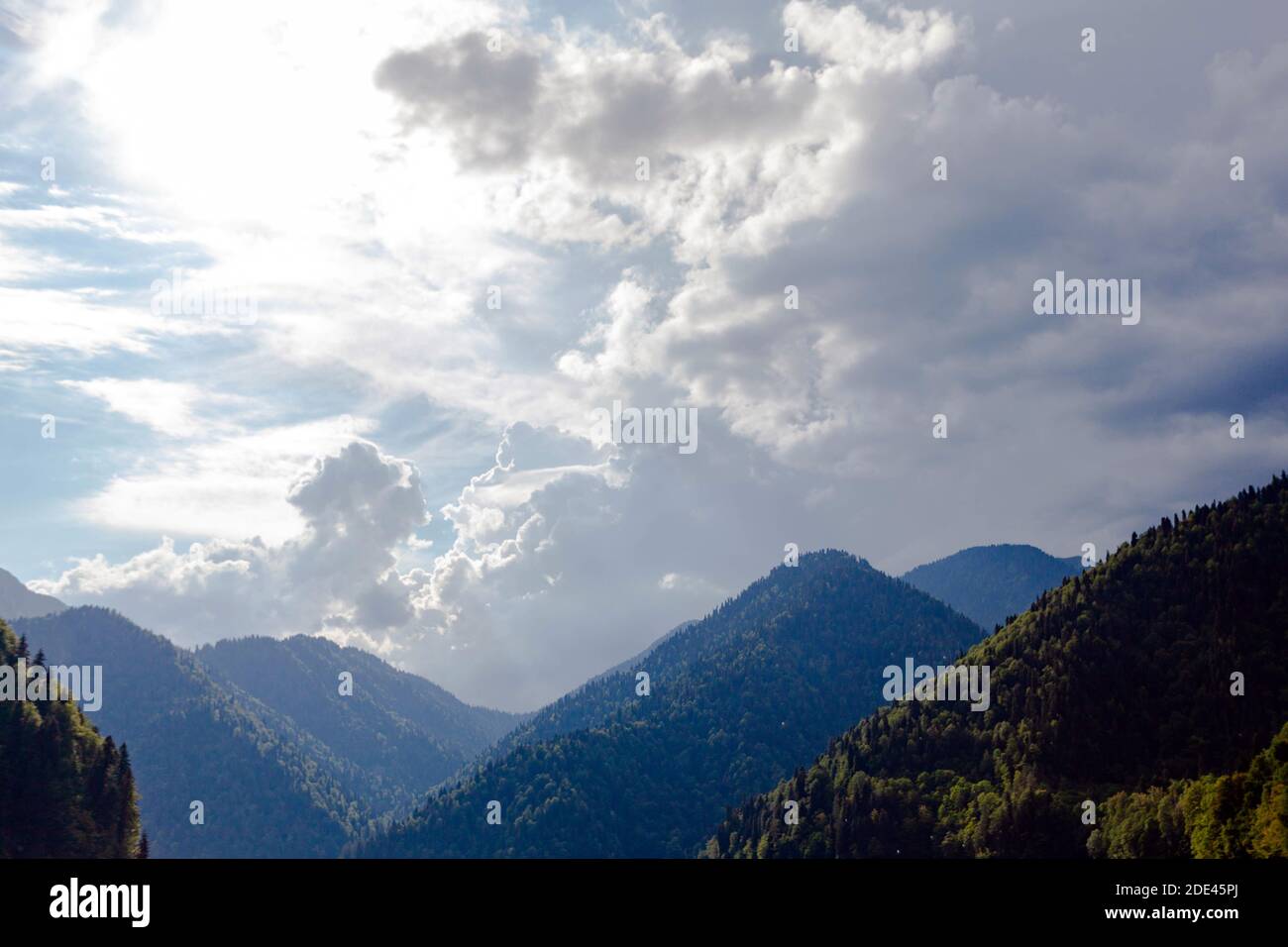 Beautiful mountain peaks Stock Photo