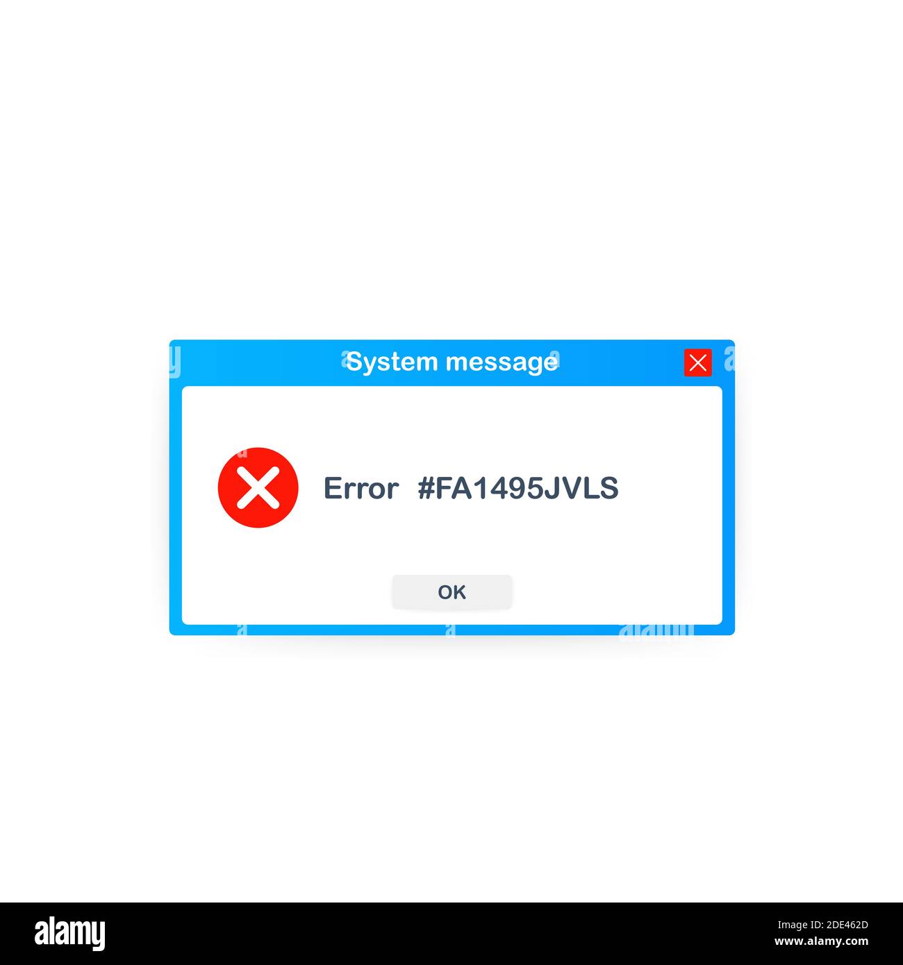 Vintage User Interface. Critical Error Warning Message. Vector stock ...