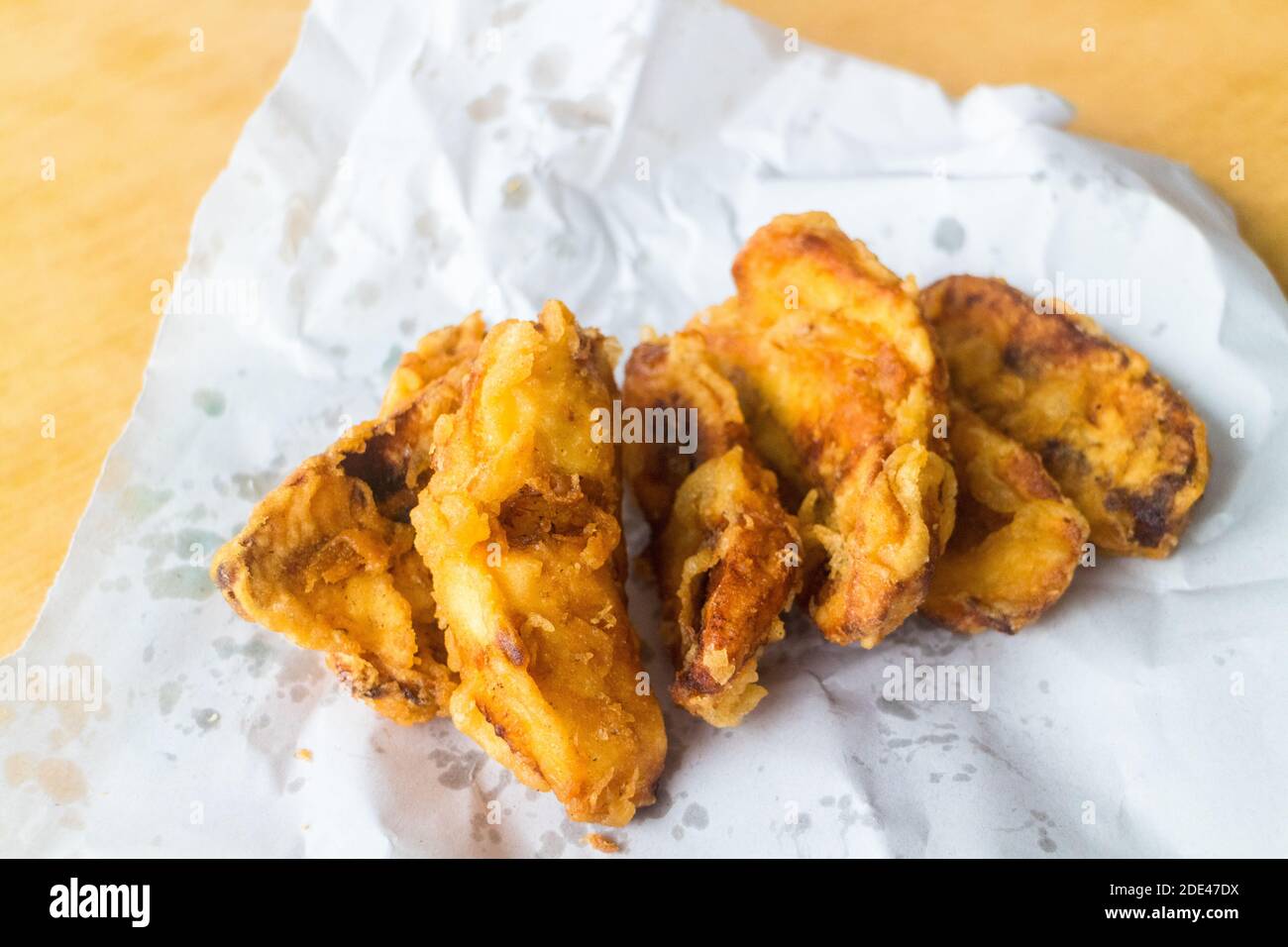 Fried banana snack in Kota Kinabalu, Sabah, Malaysia Stock Photo