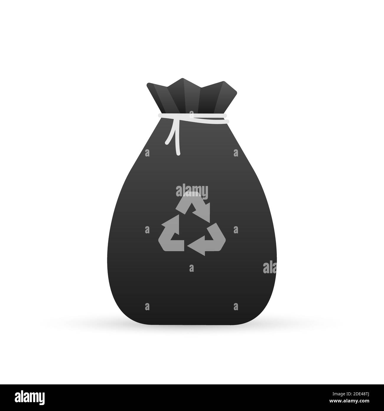 Garbage bag icon. Trash bag. Vector stock illustration Stock Vector