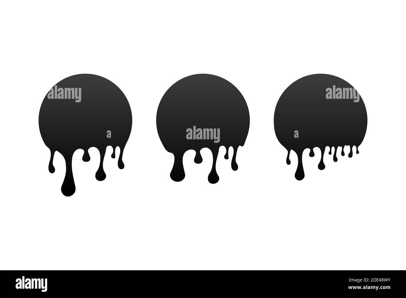 Current paint, stains. Current drops. Current inks. Vector stock illustration. Stock Vector