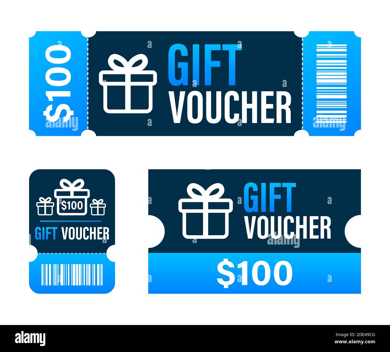 Promo code. Vector Gift Voucher with Coupon Code. Premium eGift Card