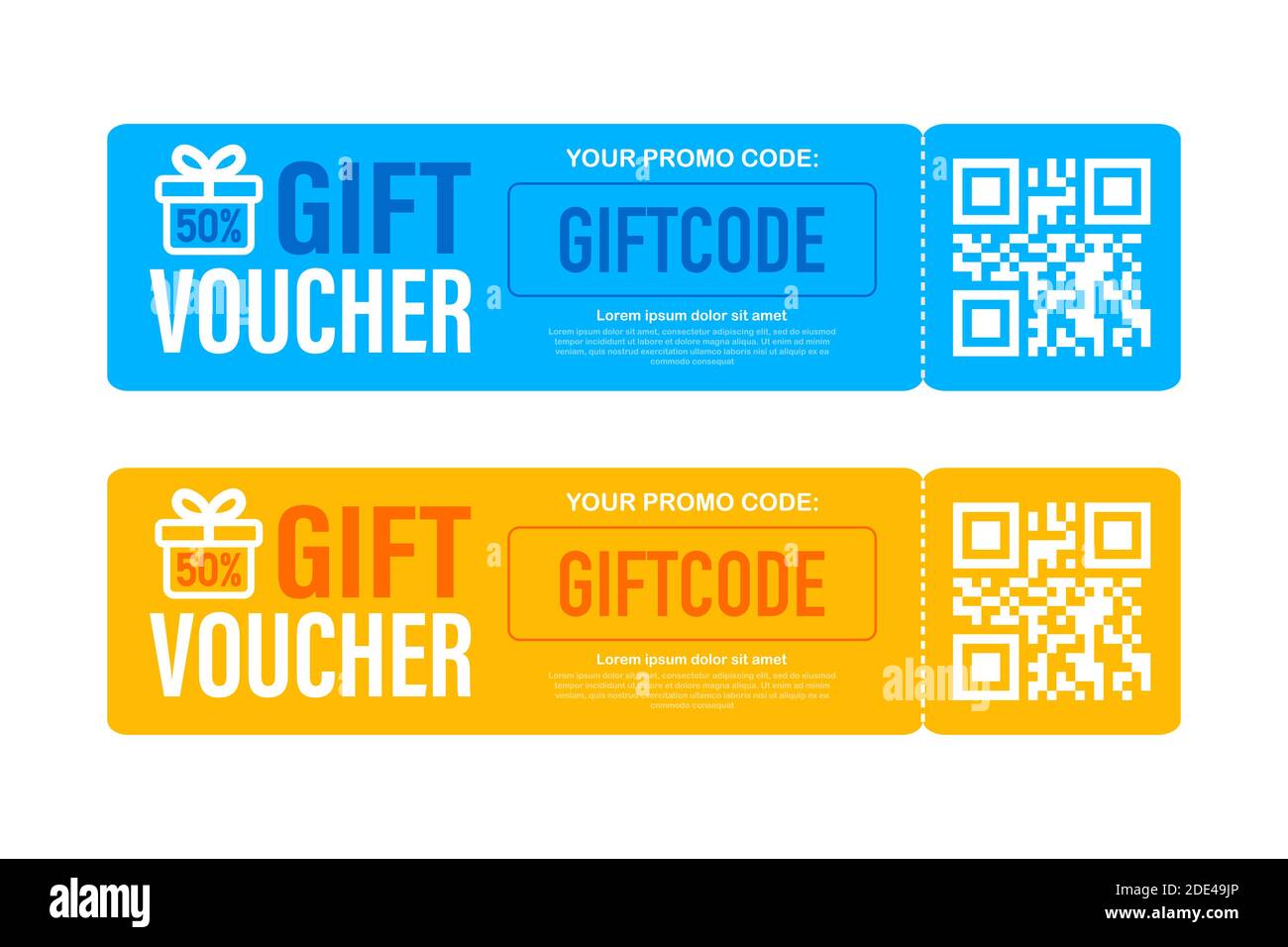 Vector Gift Voucher Coupon Code Fast Stock Vector (Royalty Free) 1285774657