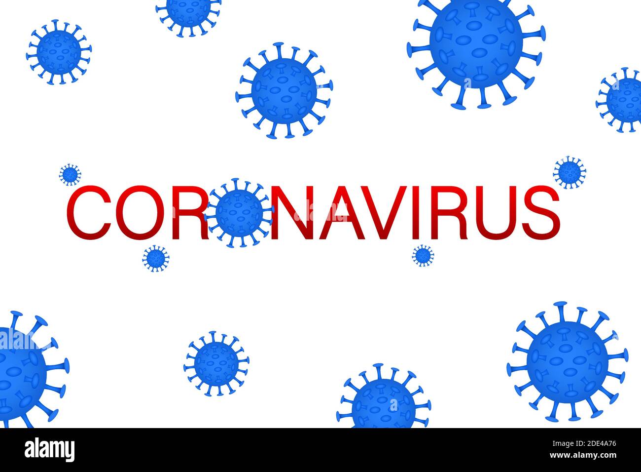 Sign caution coronavirus. Coronavirus danger and public health risk ...