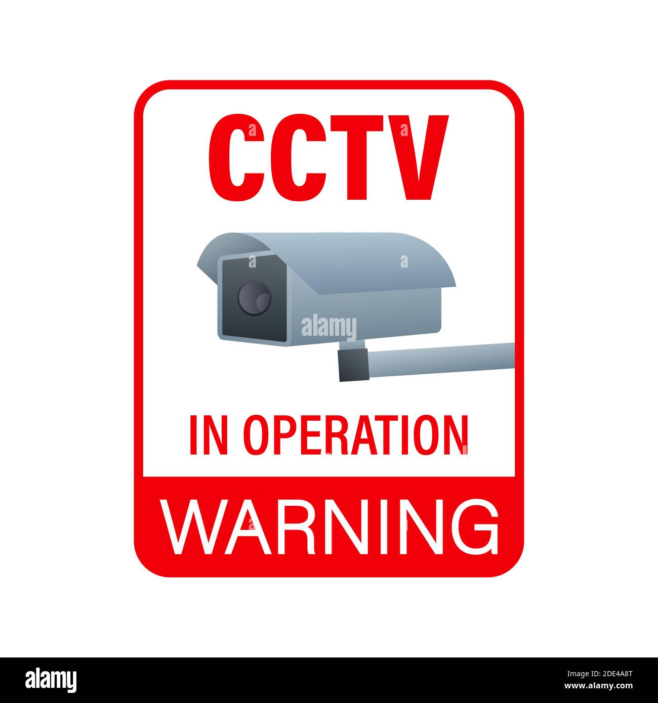 Autocollant Fenêtre CCTV - sécurité caméra, A7 75mm x 100 mm signe misc36