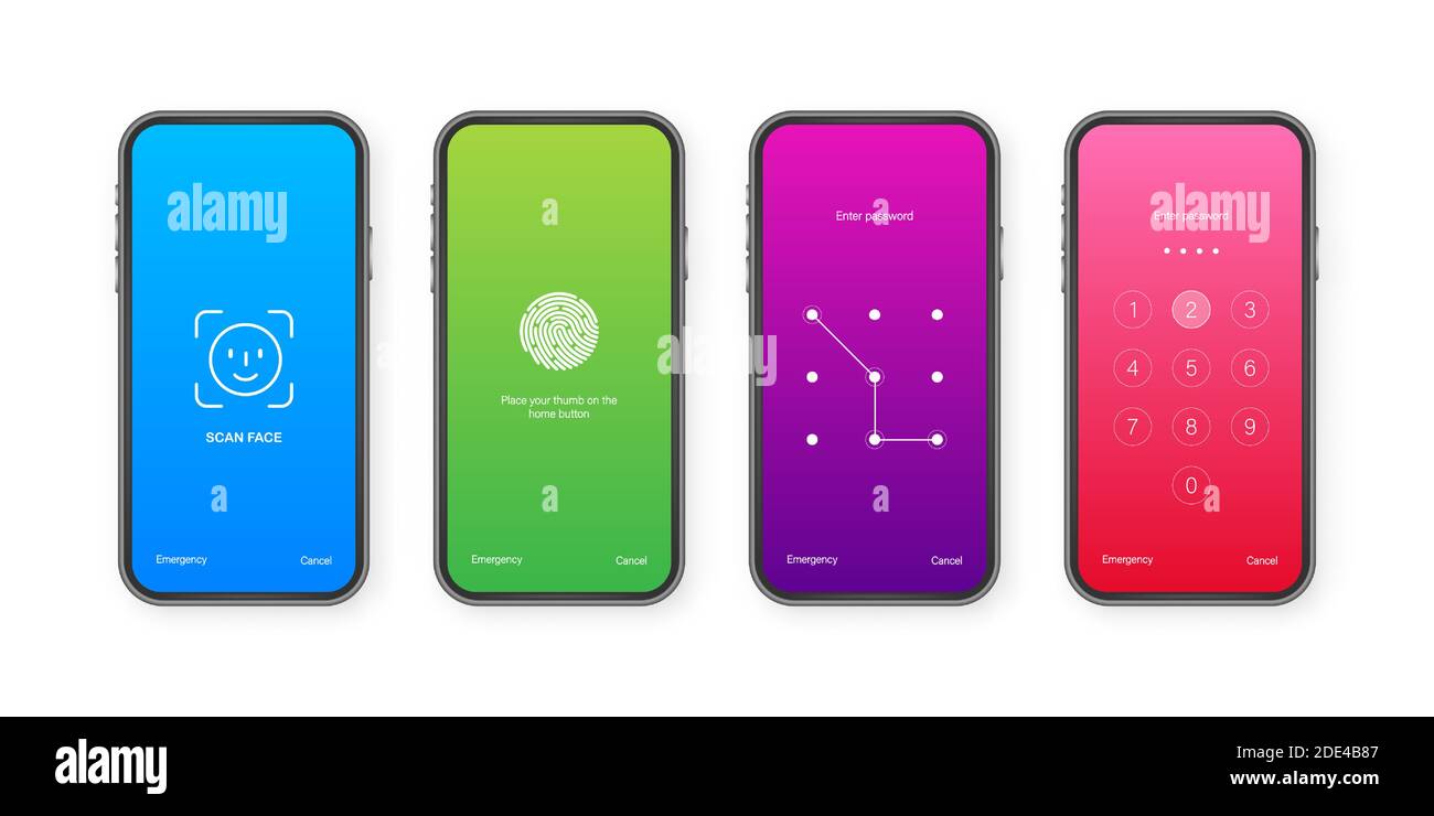 Screen lock authentication password smartphone background template ...