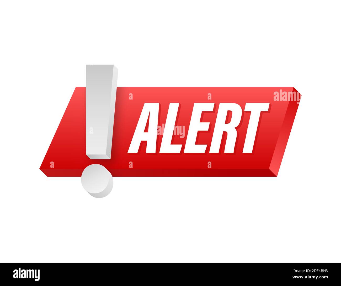 Alert sign. Attention warning attacker alert sign. Technology cyber security protection concept. Vector stock illustration. Stock Vector