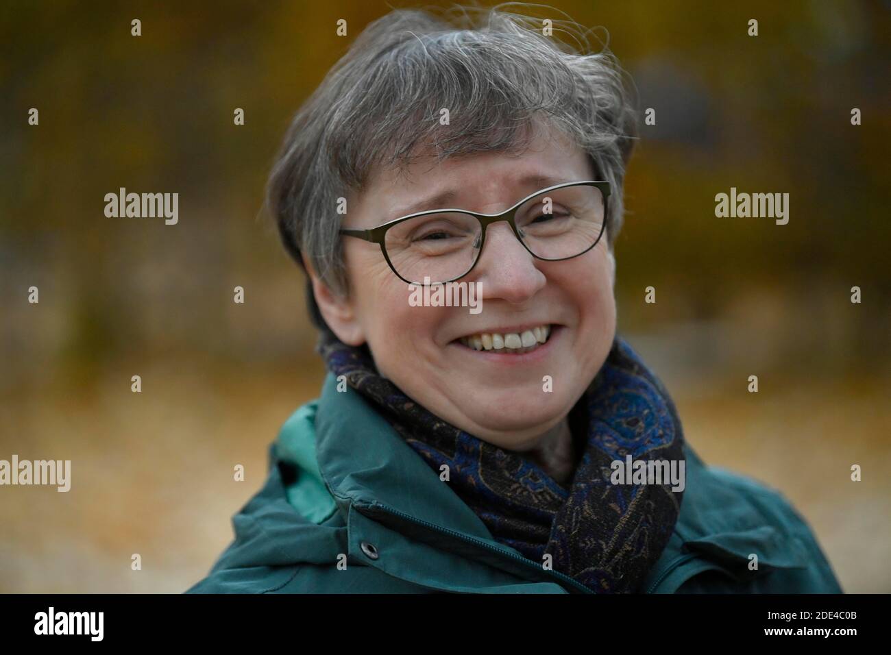 Older woman, portrait, Mainz, Rhineland-Palatinate, Germany Stock Photo